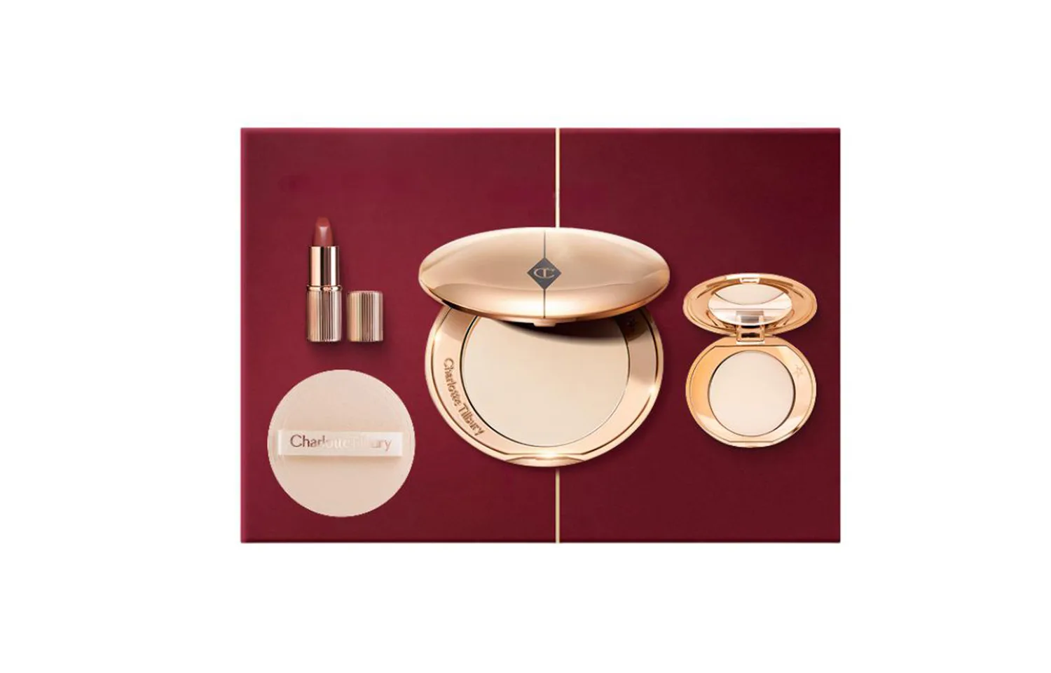 CT Lightweight, Long Lasting, Skin Friendly Makeup Sets Easy to Blend Natural Four Piece Set Charlotte Tilbury, four-piece set