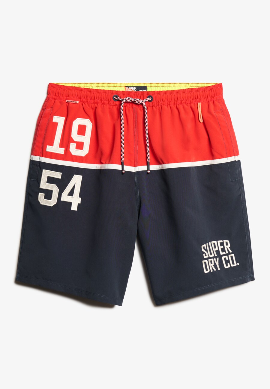 

Шорты для серфинга Superdry, цвет marine blue/Red