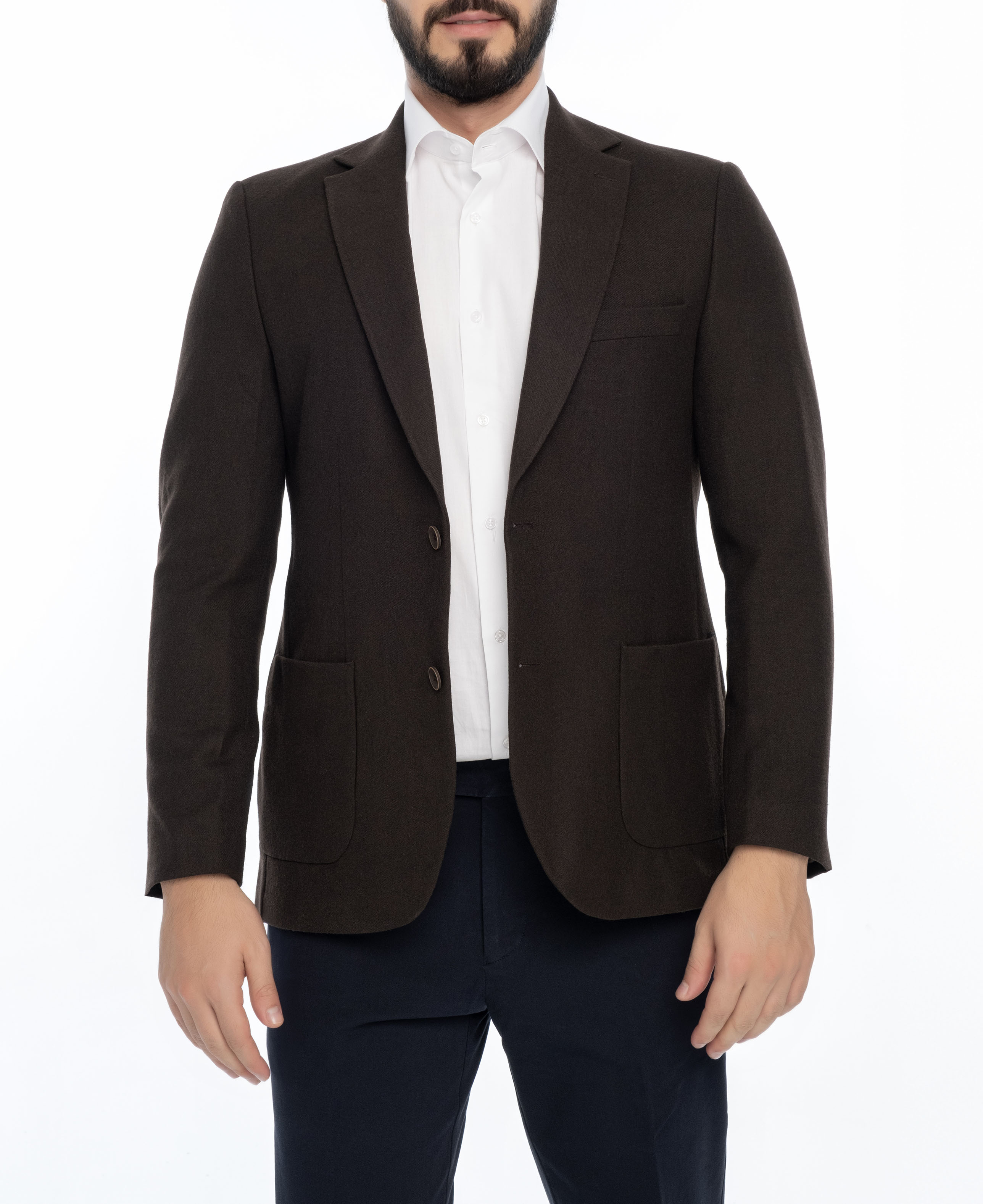 

MORRIS REGULAR FIT ОДНОТОННОЕ СПОРТИВНОЕ ПАЛЬТО Vella Pais, коричневый
