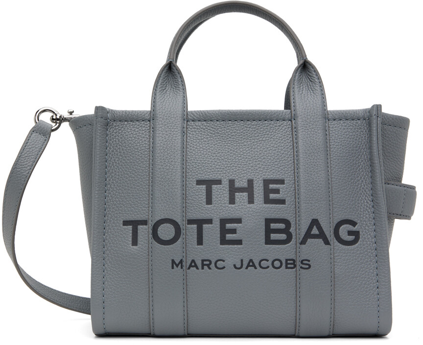 

Серая сумка-тоут 'The Leather Small Tote Bag' Marc Jacobs, Серый, Серая сумка-тоут 'The Leather Small Tote Bag' Marc Jacobs