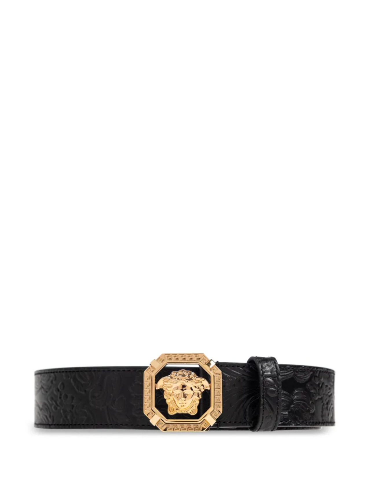 

Ремень с пряжкой «Медуза» от Versace, черный
