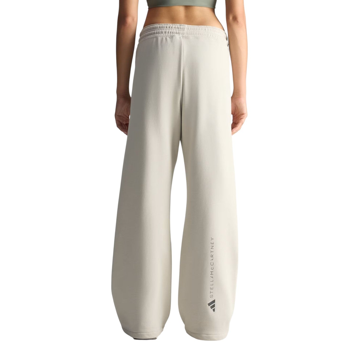Брюки (WMNS) adidas x Stella McCartney Straight Leg Pants 'Willow Grey' — фото 4