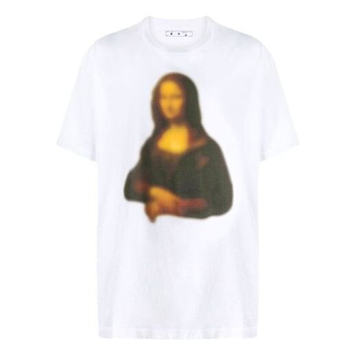 

Футболка fw20 mona lisa applique tee men's white Off-White, белый