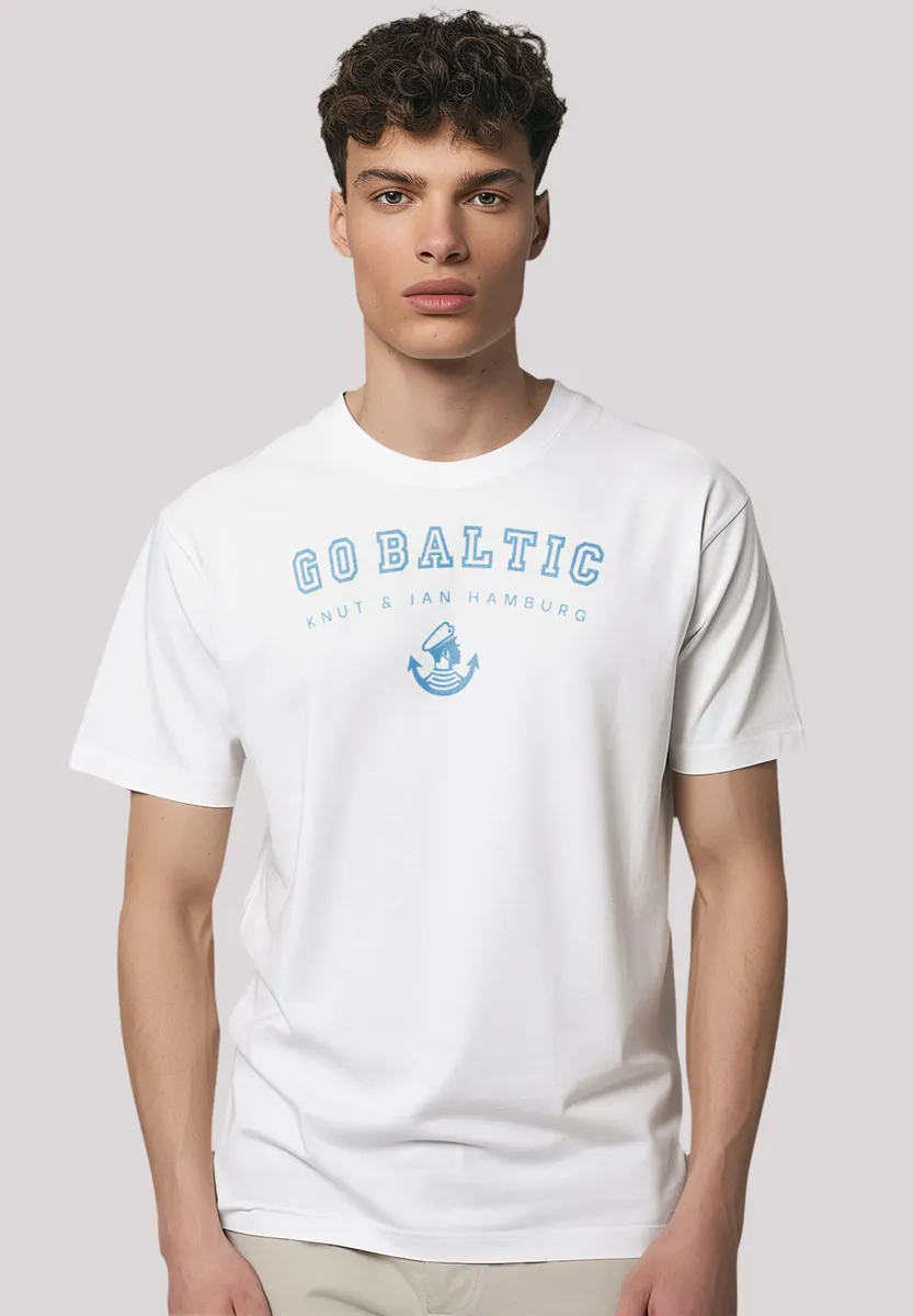 

F4NT4STIC Футболка "Go Baltic Knut & Jan Hamburg", премиум качество, белый