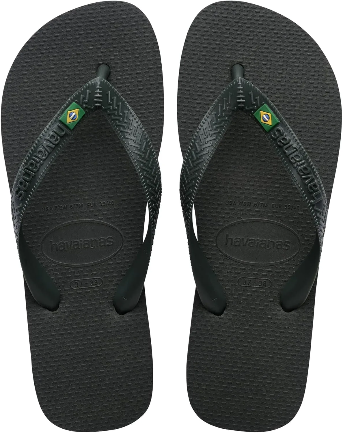 Шлепанцы Havaianas Top Brazil, зеленый