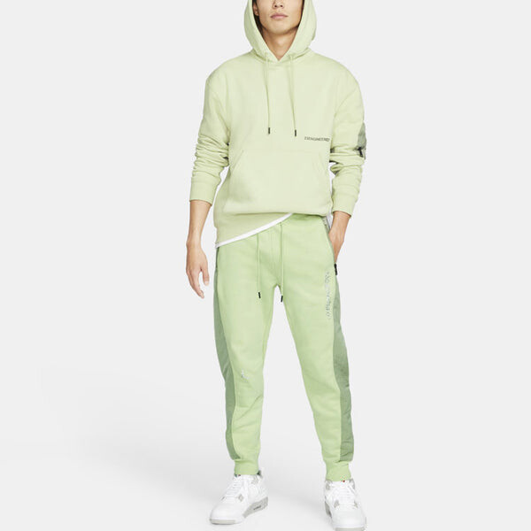 Спортивные штаны Men's Air Jordan Environmental Friendly Reflective Colorblock Bundle Feet Sports Pants/Trousers/Joggers Green, зеленый — фото 3
