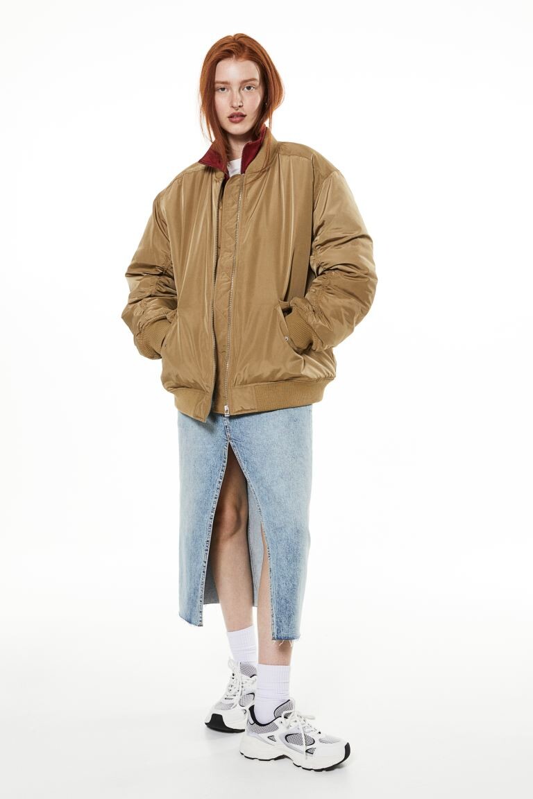 Куртка-бомбер оверсайз H&M