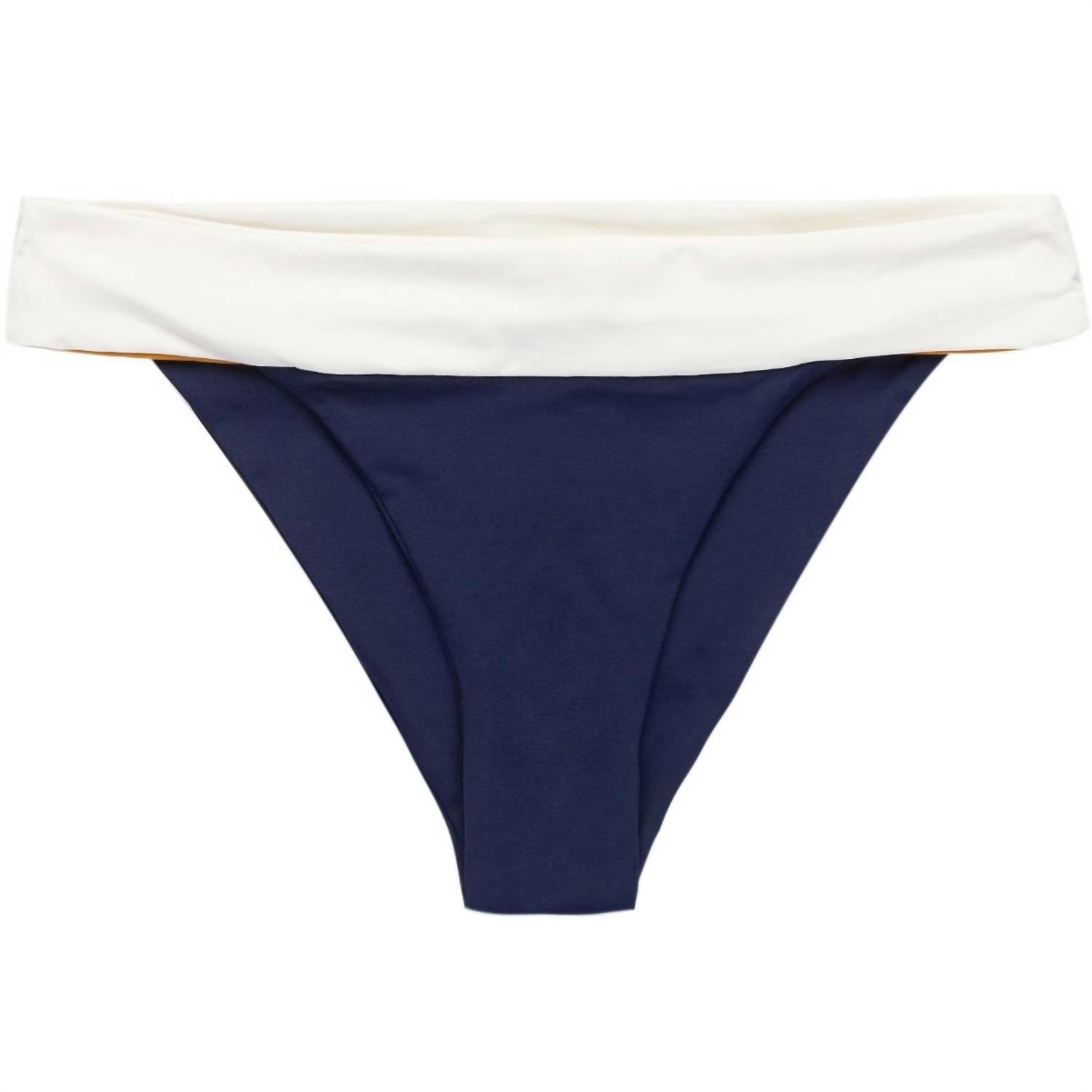 

Купальник-бикини Veronica Blocked Hipster Bikini Bottoms в темно-синем цвете Laundry by Shelli Segal