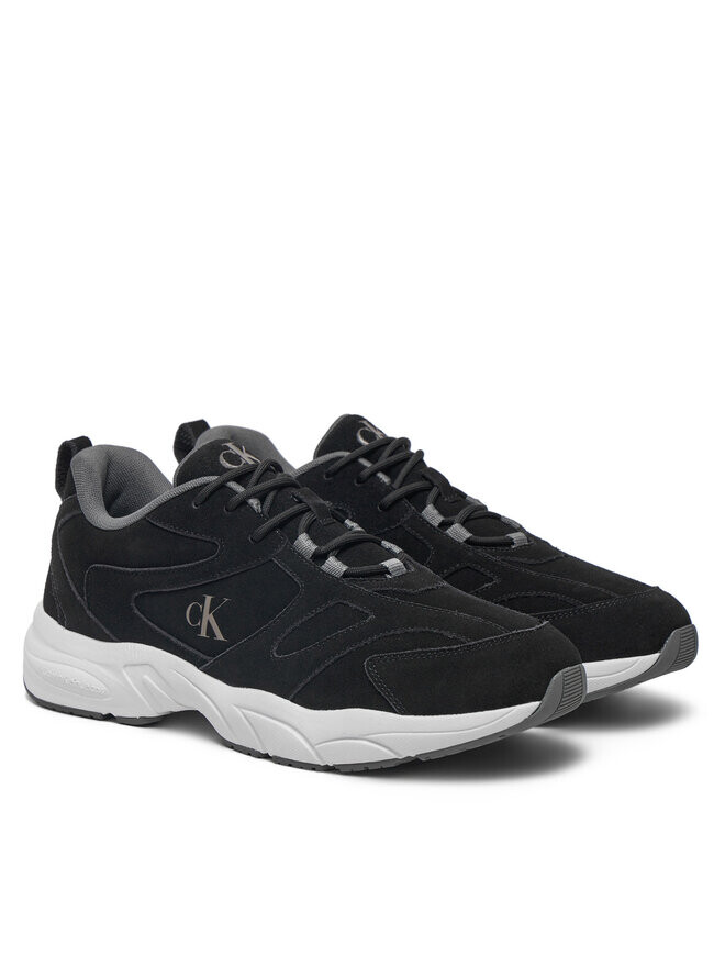 Кроссовки Calvin Klein Jeans Retro Tennis Low Mg Mix Media YM0YM01171, черный — фото 2