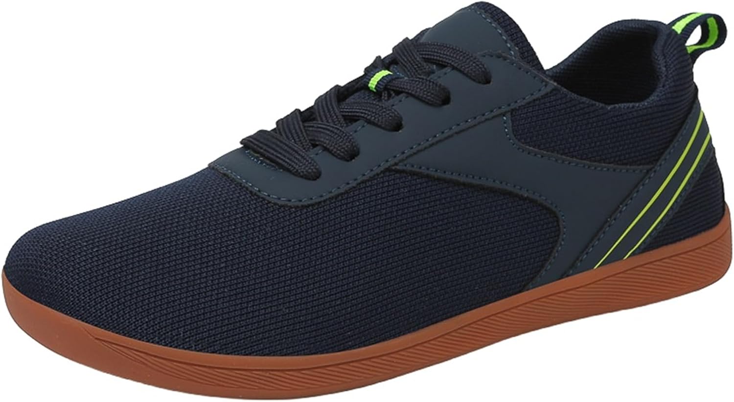 

Женские кроссовки Wiede Toe Box с минималистичным дизайном для ходьбы, удобная подошва с нулевым перепадом, обувь-босоножки, легкие, из дышащей сетки, на плоской подошве, без шнурков Wabkderpu, синий