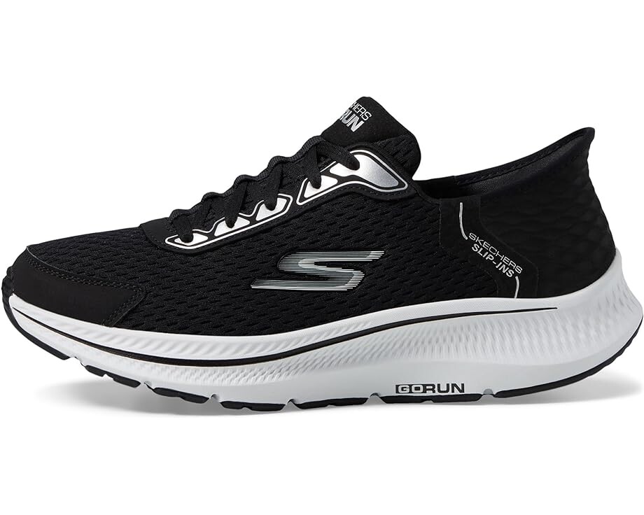 Кроссовки SKECHERS Go Run Consistent 2.0 - Empower Hands Free Slip-Ins, цвет Black/White — фото 4