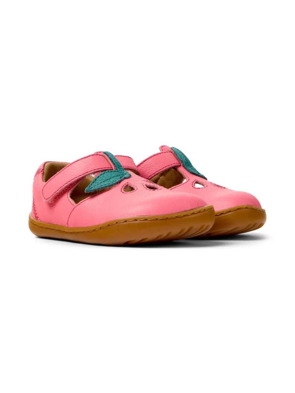 

Балетки Peau Cami с ремешками Camper Kids, розовый