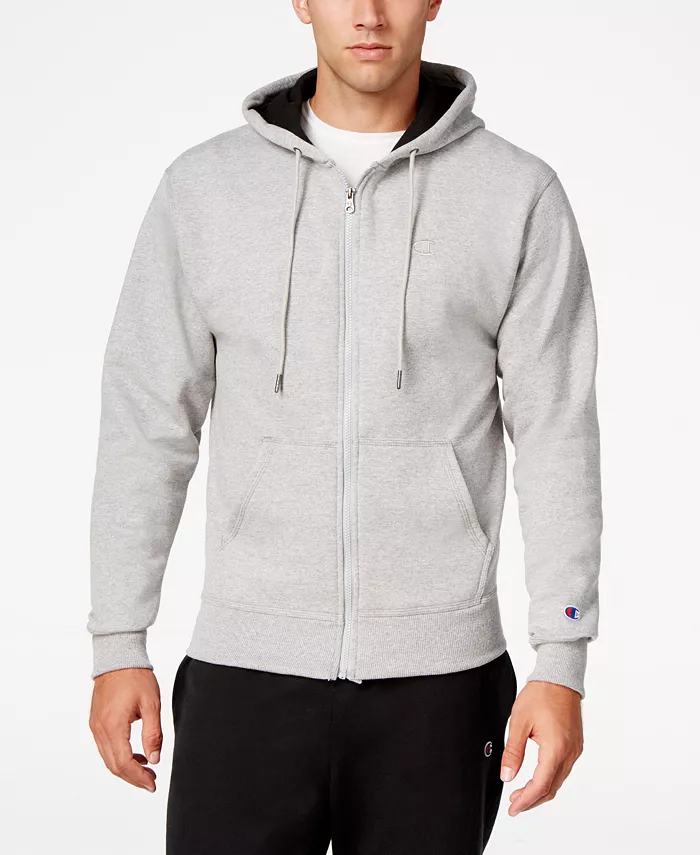 

Мужская толстовка с молнией Powerblend Fleece Champion, серый