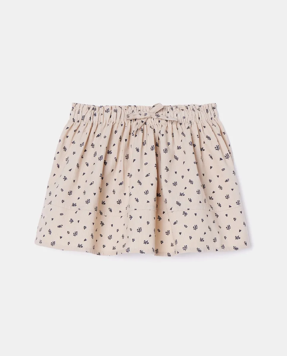 

Юбка-солнце из микровельвета с принтом для девочки Kids El Corte Inglés, черный