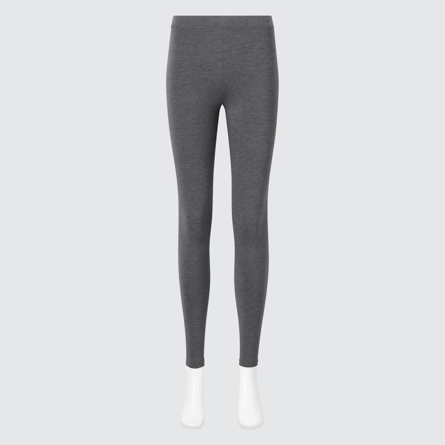 

Леггинсы UNIQLO Heat Tech из хлопка теплые, темно-серый