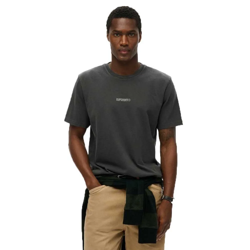 

Футболка с коротким рукавом Superdry Micro Logo, серый