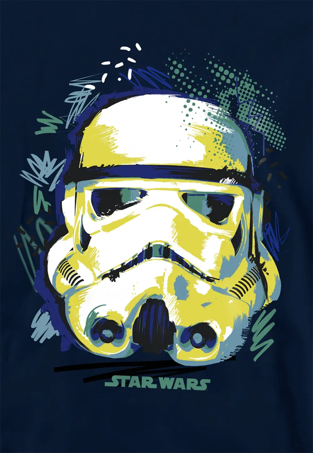 Худи для детей Star Wars Sketch Trooper, Disney, темно-синий — фото 2