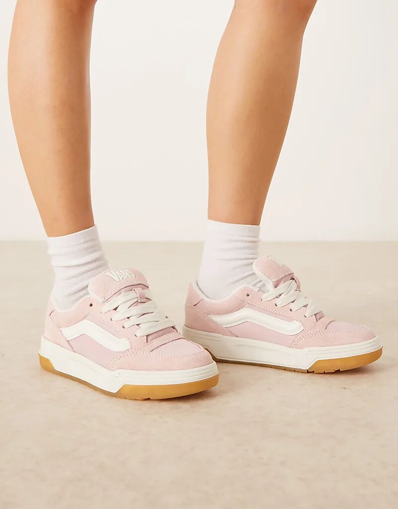 Нейлоновые кроссовки Vans Hylane светло-розового и кремового цветов
