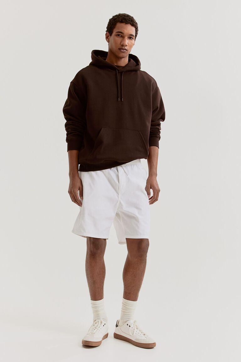

Хлопковые шорты обычного кроя H&M, белый