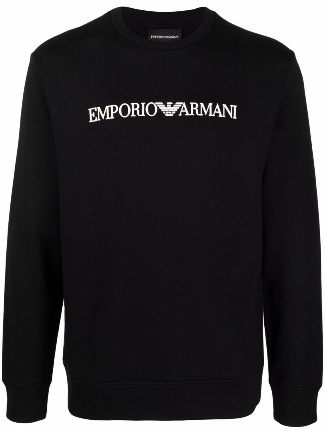 

Emporio Armani толстовка с круглым вырезом и логотипом, черный