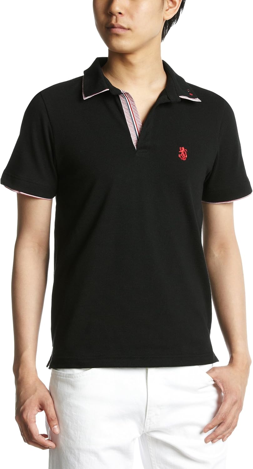 

Поло PINC PONC Skipper с двухсекционной полосой на воротнике Pincponc, черный