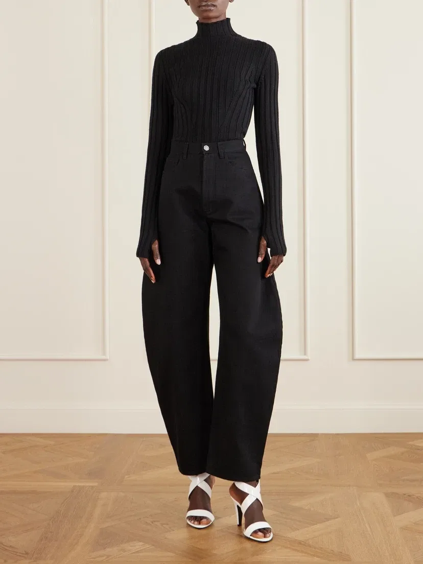 Кожаные босоножки на высоком каблуке Alaïa, белый — фото 4