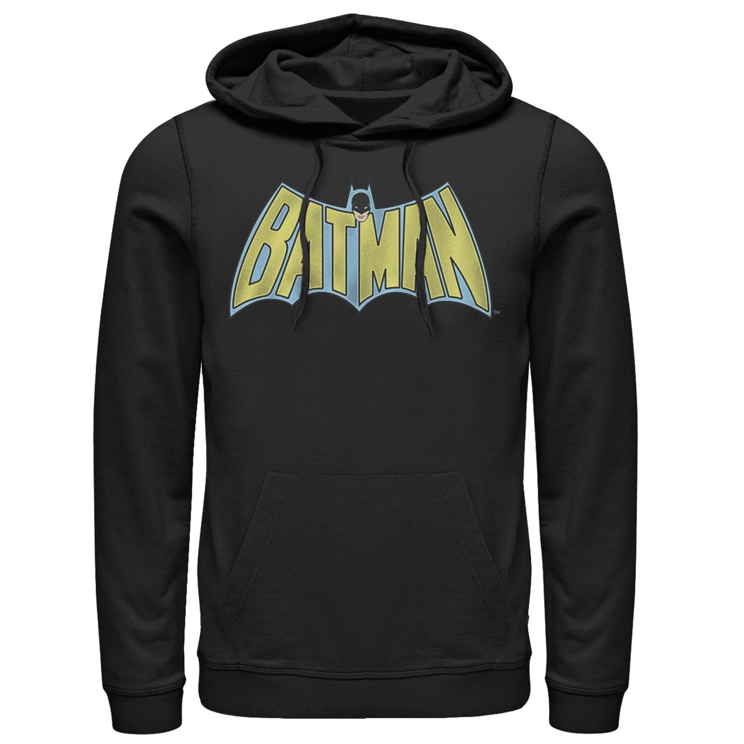

Мужская толстовка с винтажным жирным текстом и логотипом DC Comics Batman