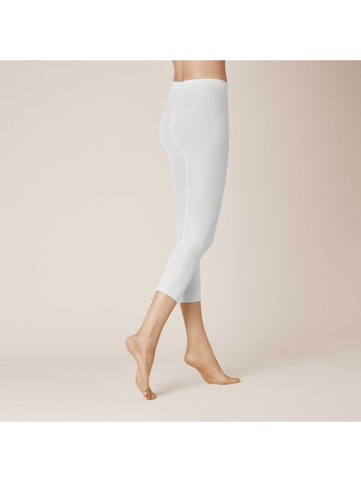 

Kunert Полупрозрачные колготки-леггинсы Velvet 50 белого цвета