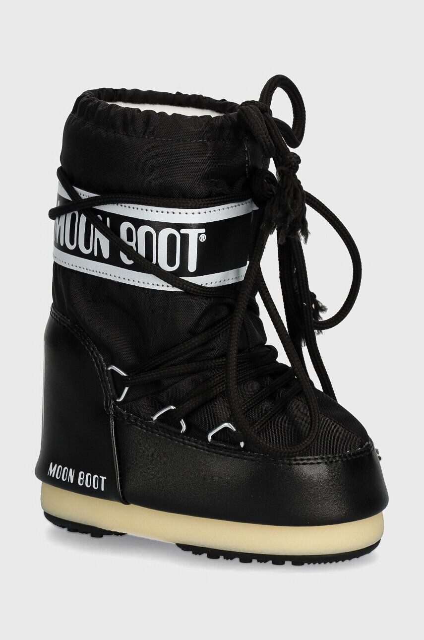 

Детские зимние ботинки Moon Boot ICON NYLON, черный