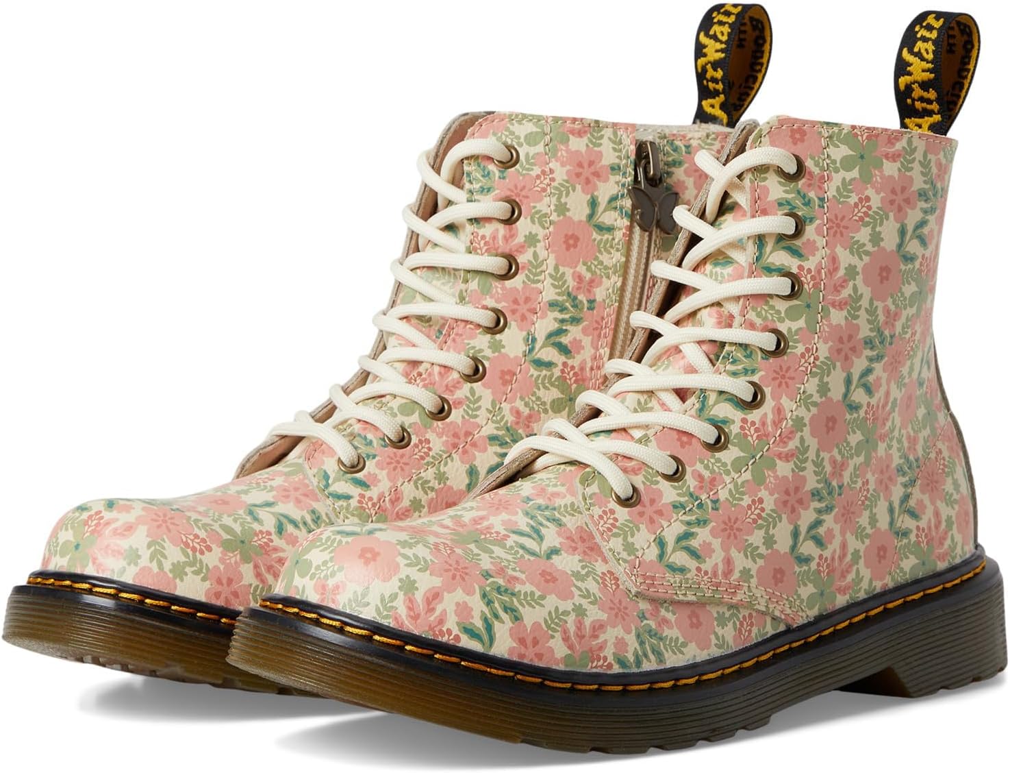 

Dr. Martens girls 1460 Pascal (Big Kid), Cloud Cream Floral Print