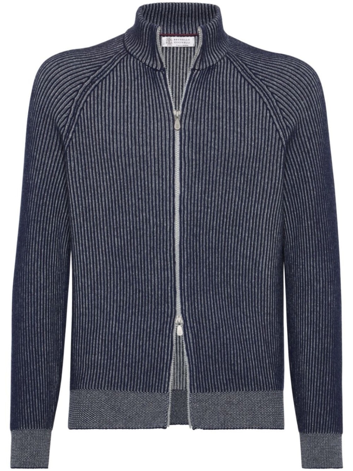 

Brunello Cucinelli куртка в рубчик на молнии, синий