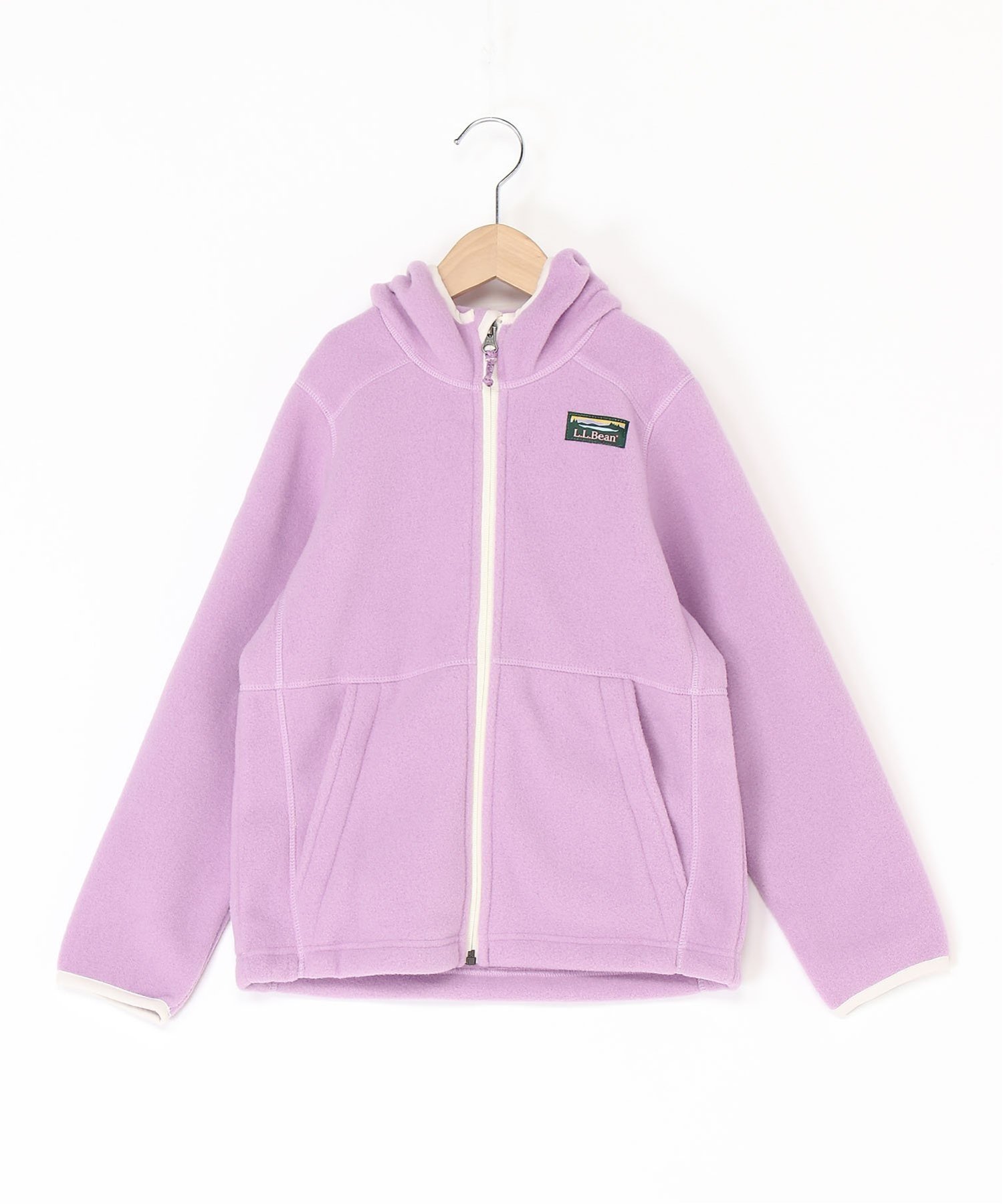 Детская флисовая куртка Mountain Classic с капюшоном L.L.Bean, Lilac — фото 2