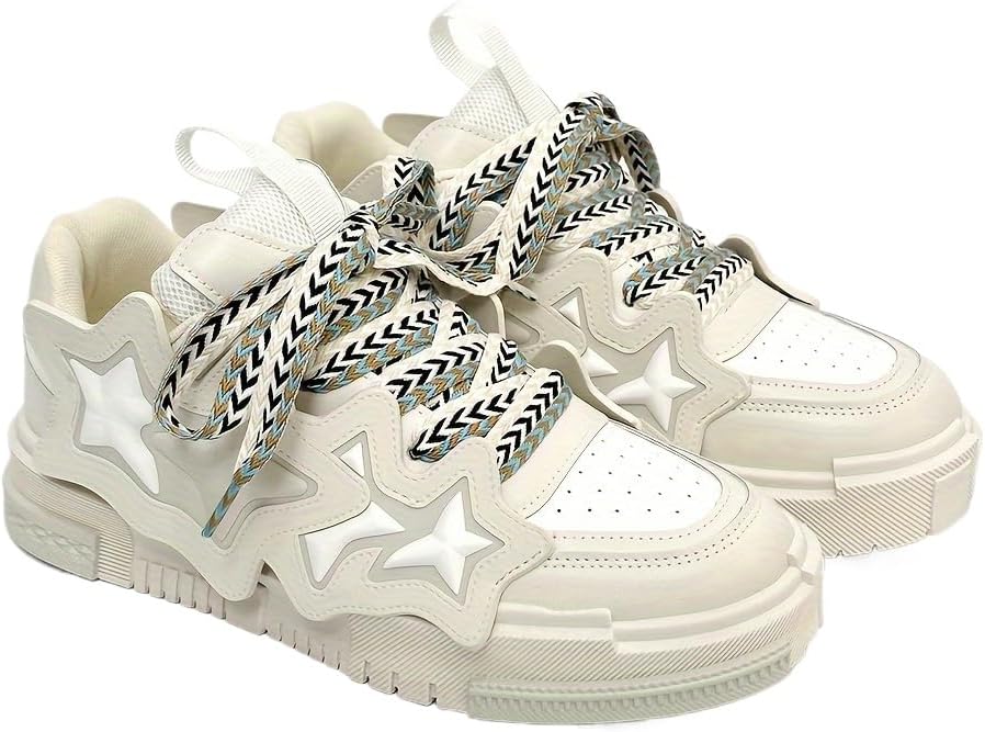 

Модные мужские кроссовки в уличном стиле с цветными блоками, удобные противоскользящие прочные платформенные кроссовки для активного отдыха на улице Azttoztto, бежевый