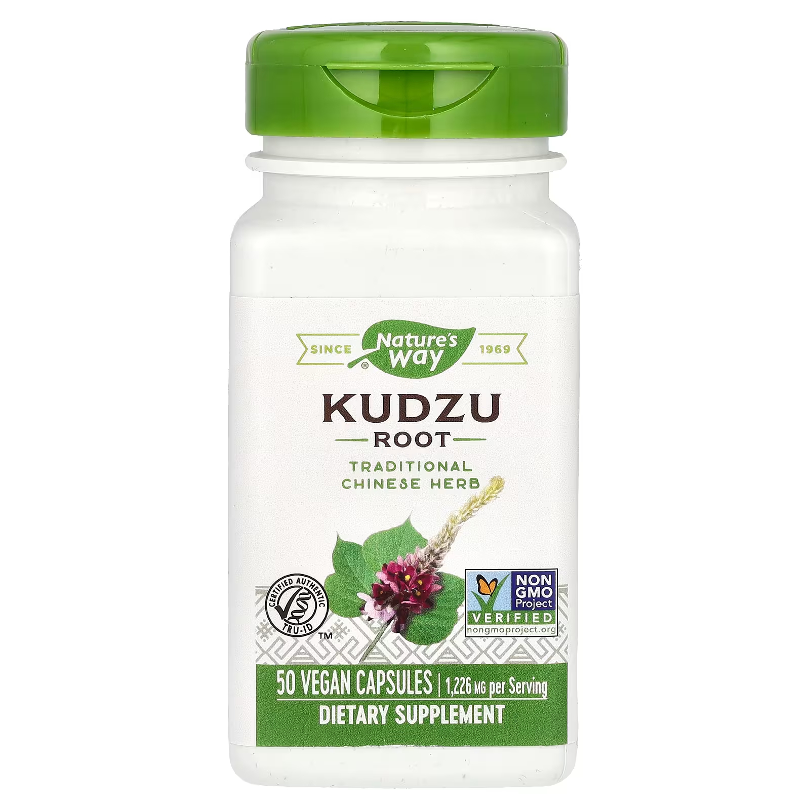 

Добавка Nature's Way Kudzu Root 1226 мг, 50 веганских капсул