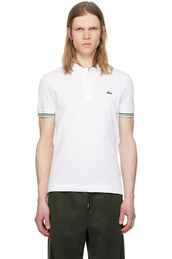 

Белая рубашка-поло Regular Fit с отделкой Accent Lacoste