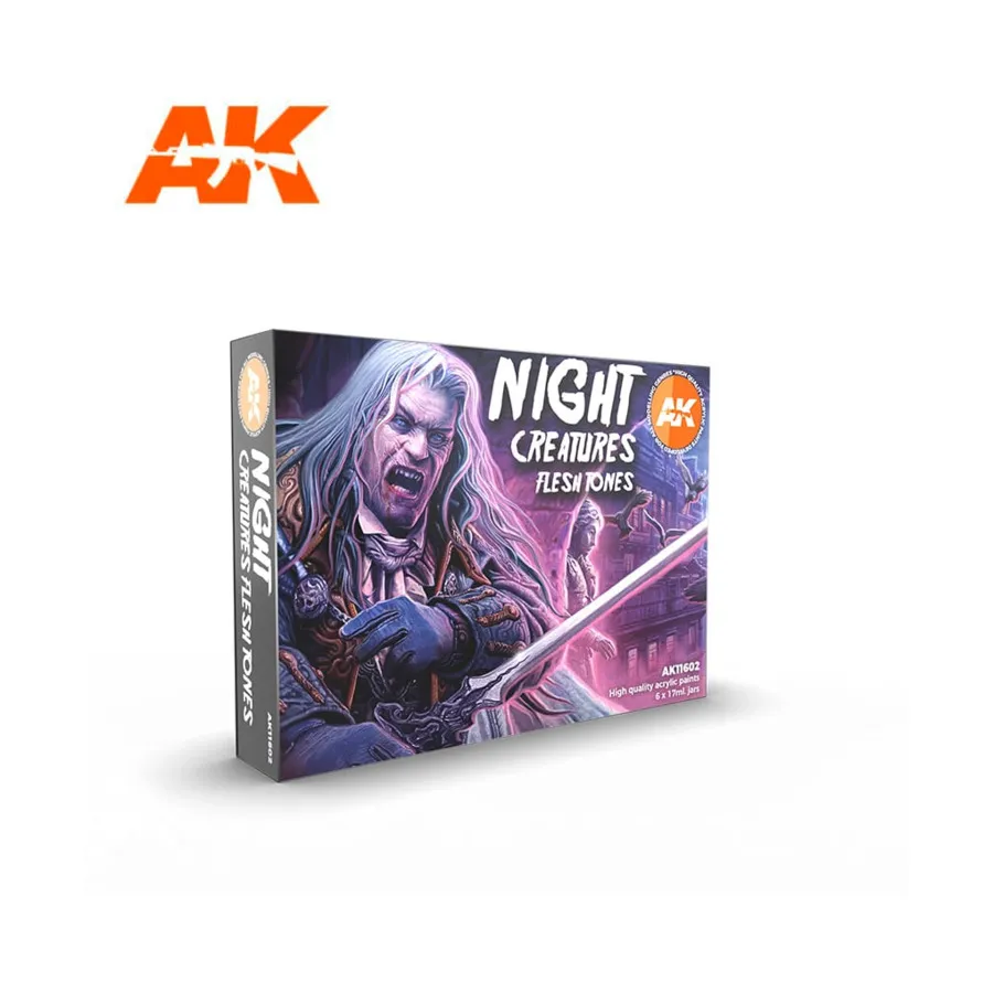 

Телесные тона ночного существа, 3rd Gen Acrylic Paint Sets