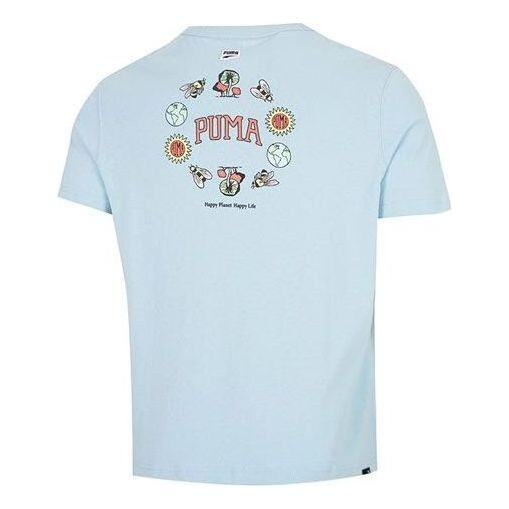 

Футболка downtown graphic tee 'blue' Puma, синий
