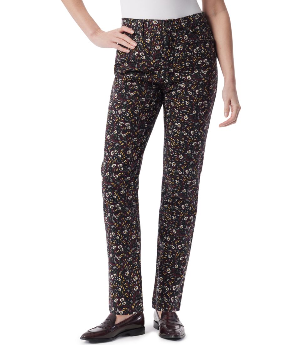 

Джинсы Petite Amanda с пятью карманами и прямым кроем Gloria Vanderbilt, Breezy Field Black