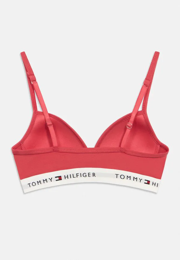 Фирменный формованный треугольный бюстгальтер из пеноматериала Tommy Hilfiger, Frosted Cranberry — фото 2