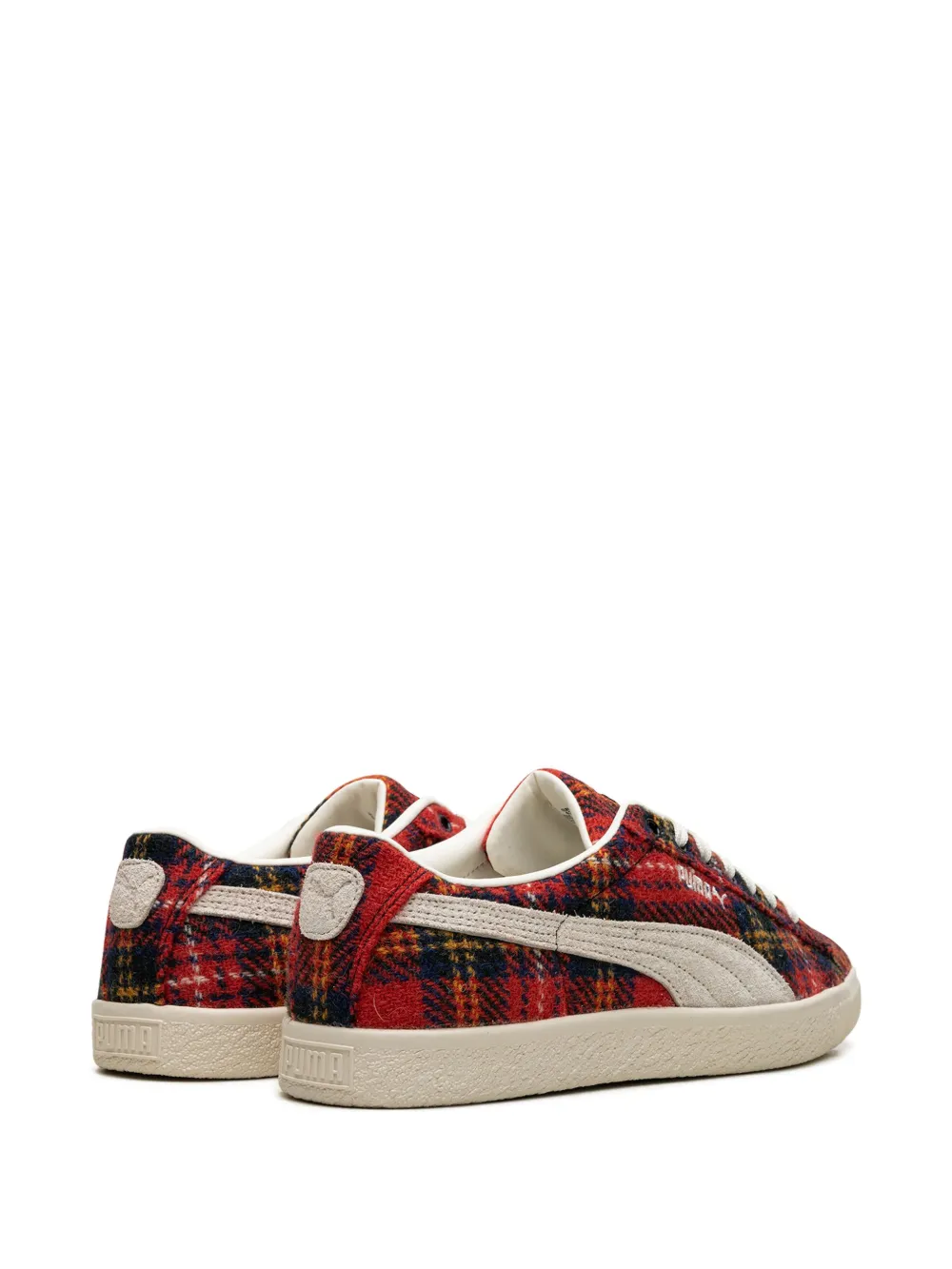 Кроссовки Suede VTG Harris Tweed Frosted Ivory/Red PUMA, красный — фото 3