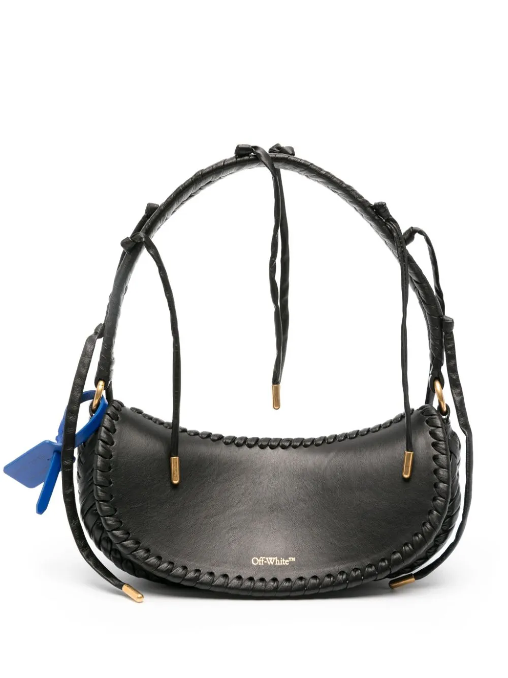 

Сумка-тоут с плетеной отделкой OFF-WHITE, черный