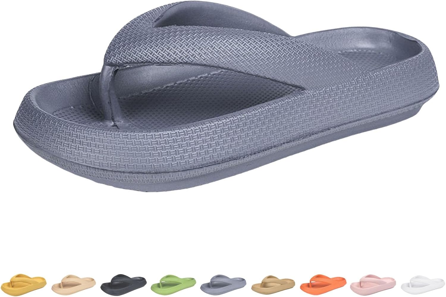 

Женские сланцы Cloudies, мягкие сандалии сандалии для ванной, спа и прогулок, комфортные сланцы из ЭВА Generic, серый