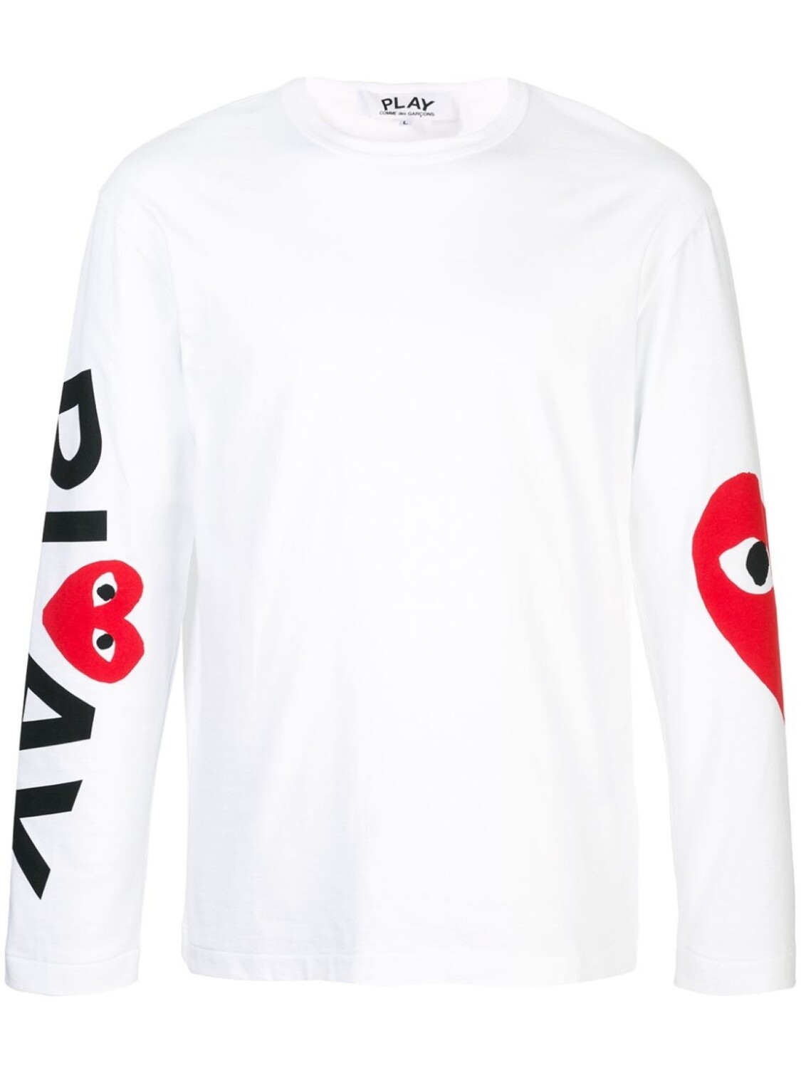 

Comme Des Garçons Play футболка с длинными рукавами, белый