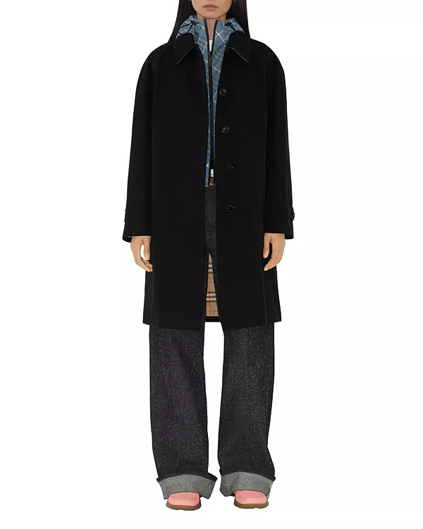 

Пальто средней длины Camden Heritage Car Burberry, черный