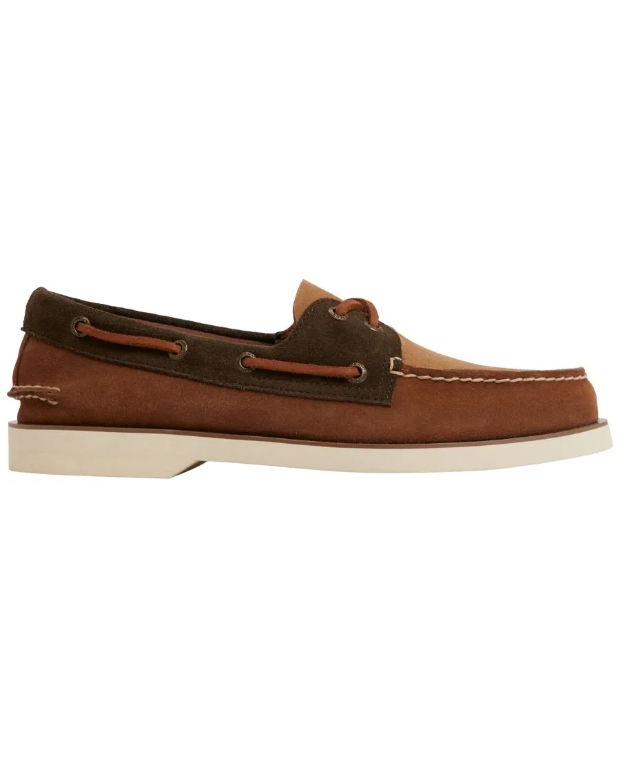 Мужские лодочные туфли с закругленным носком Sperry, коричневый — фото 2