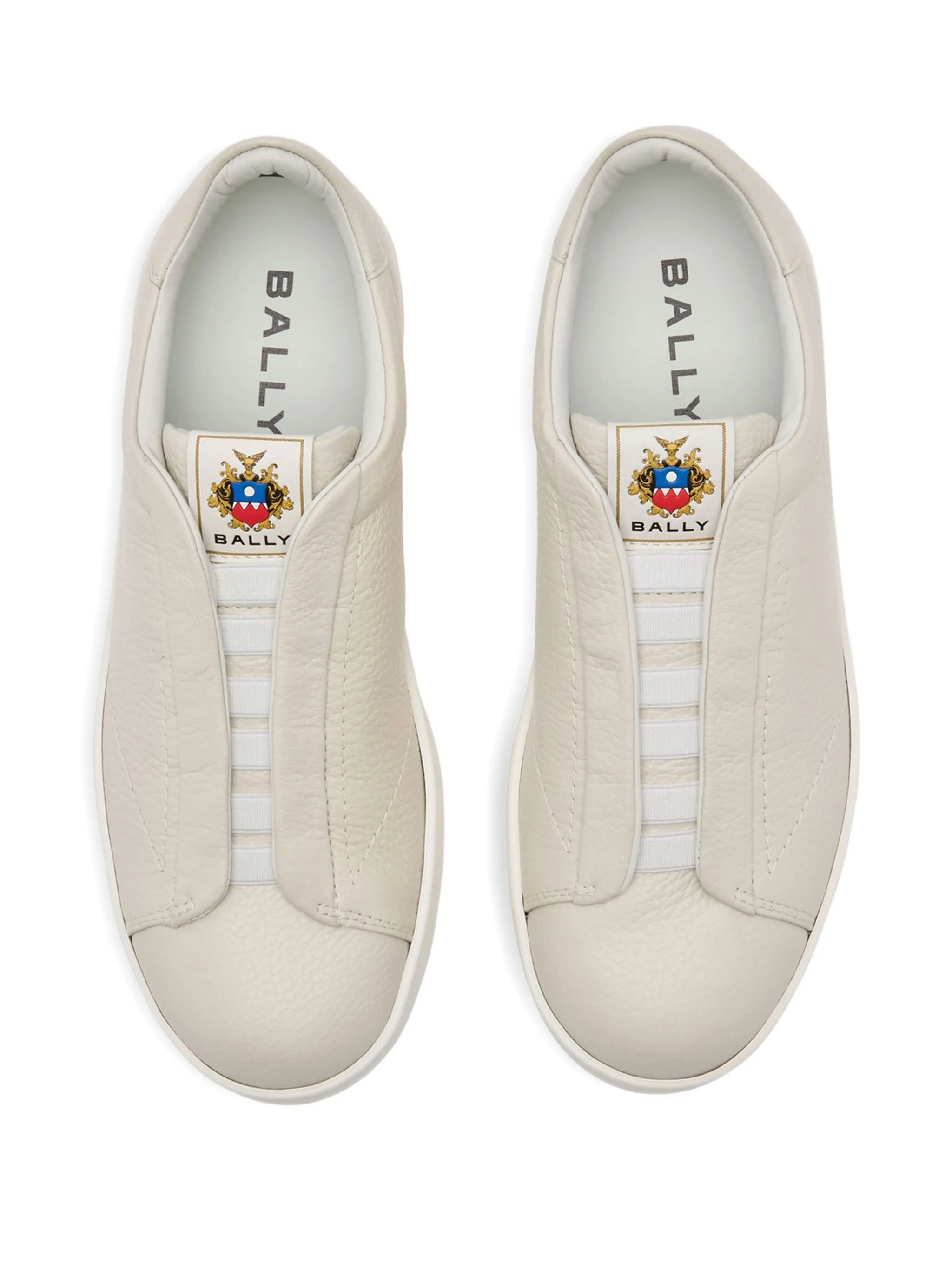 Кроссовки из зернистой кожи Bally, бежевый — фото 3