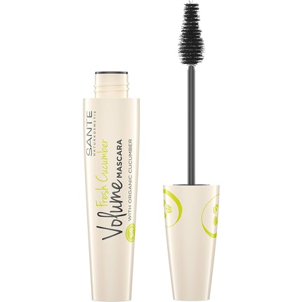 

Sante Naturkosmetik Fresh Cucumber Volume Mascara Черная Максимальная плотность объема Идеально разделяющие ресницы с органическим огурцом 12мл