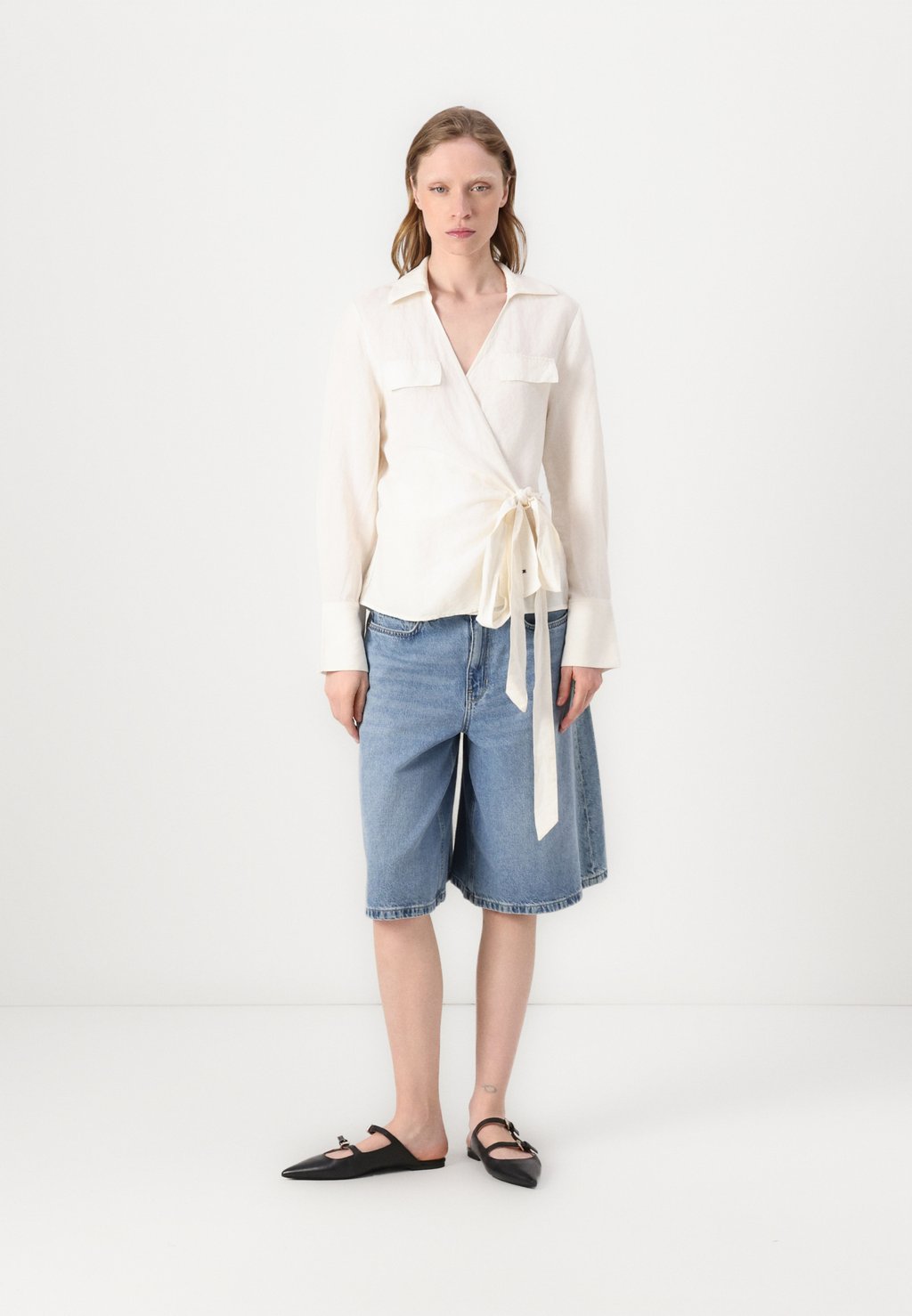 

Блуза WRAP BLOUSE Tommy Hilfiger, Ivory Petal