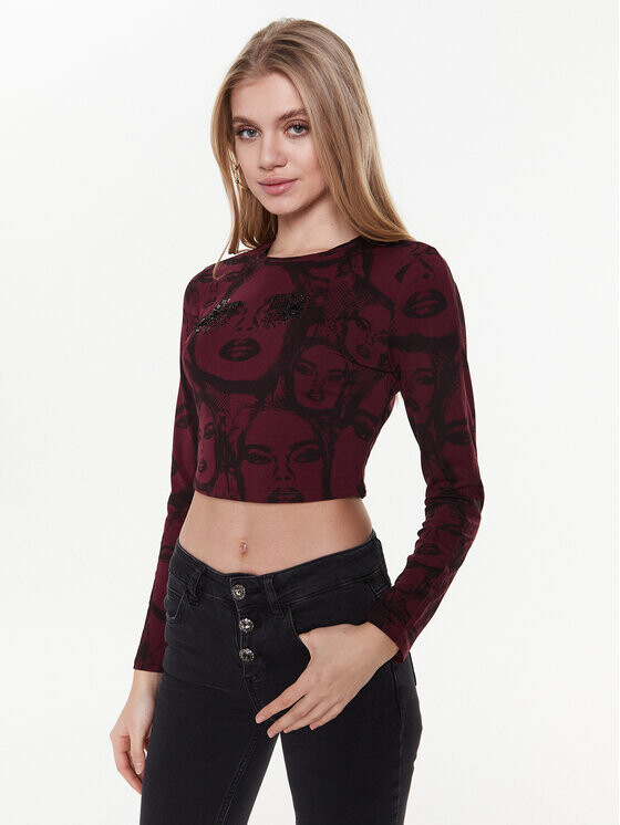 

Узкая блузка Guess, красный