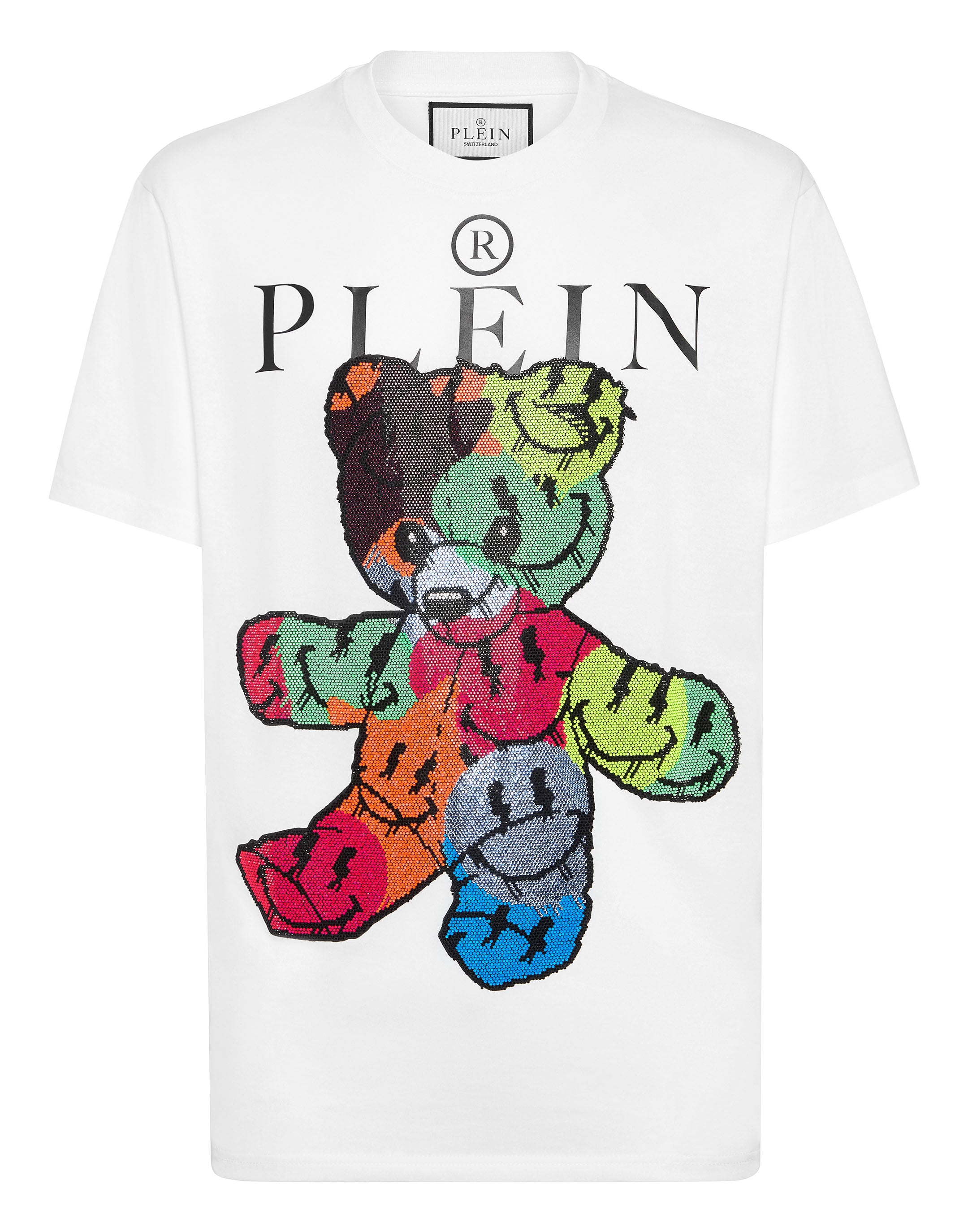 

Футболка с круглым вырезом SS Teddy Bear PHILIPP PLEIN, белый